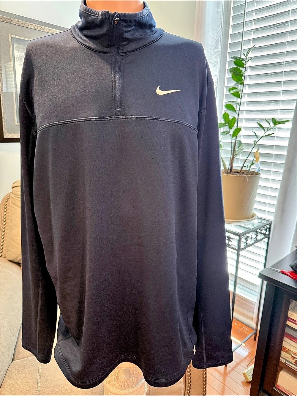 Nike Black Quarter-Zip Athletic Top
